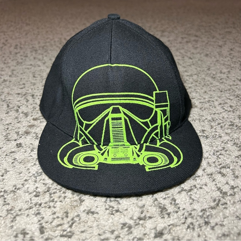 Disney Star Wars Black & Neon Green Stormtrooper Adjustable Ball Cap